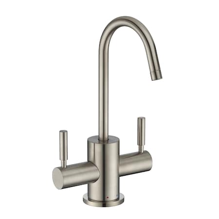 Whitehaus Point Of Use Instant Hot/Cold Water Drinking Faucet W/ Gooseneck Swive WHFH-HC1010-BN